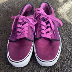 Women purple Swede van tennis shoes